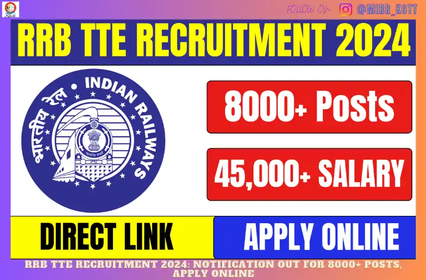 RRB TTE Recruitment 2024