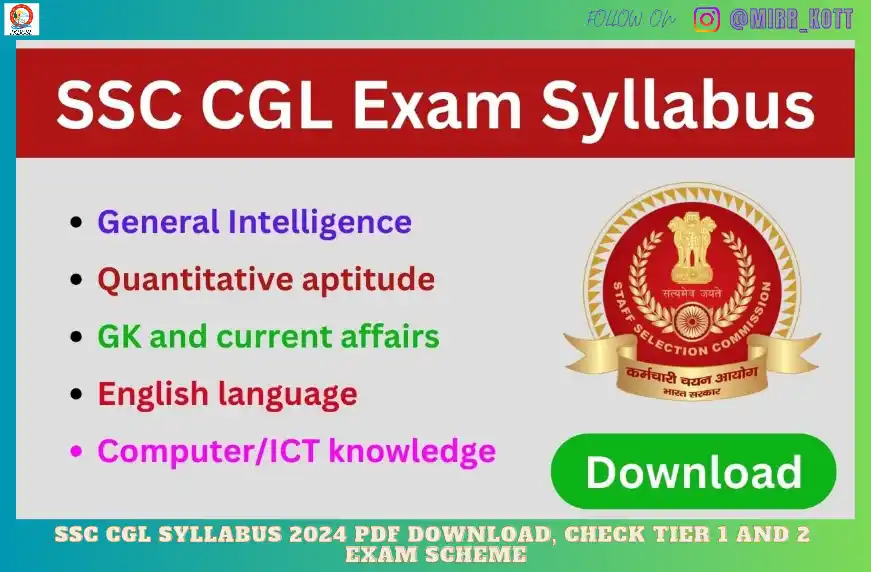 SSC CGL Syllabus 2024