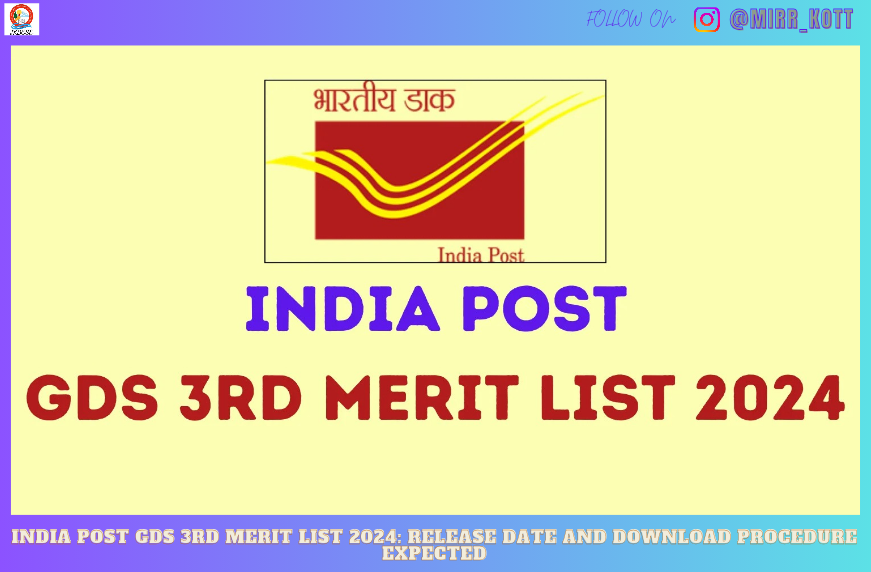 India Post GDS 3rd Merit List 2024